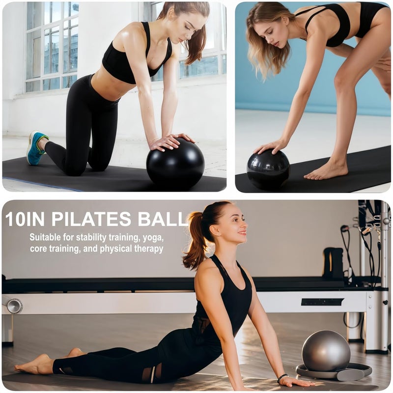 Nuplot Pilates Equipment 15" Pilates Ring Plus, Pilates Kit for Home Workouts, Pilates Essentials Kit for Women with Pilates Ring and Ball Set, Booty Bands, Figure 8 Resistance Band, Yoga Band - Image 3